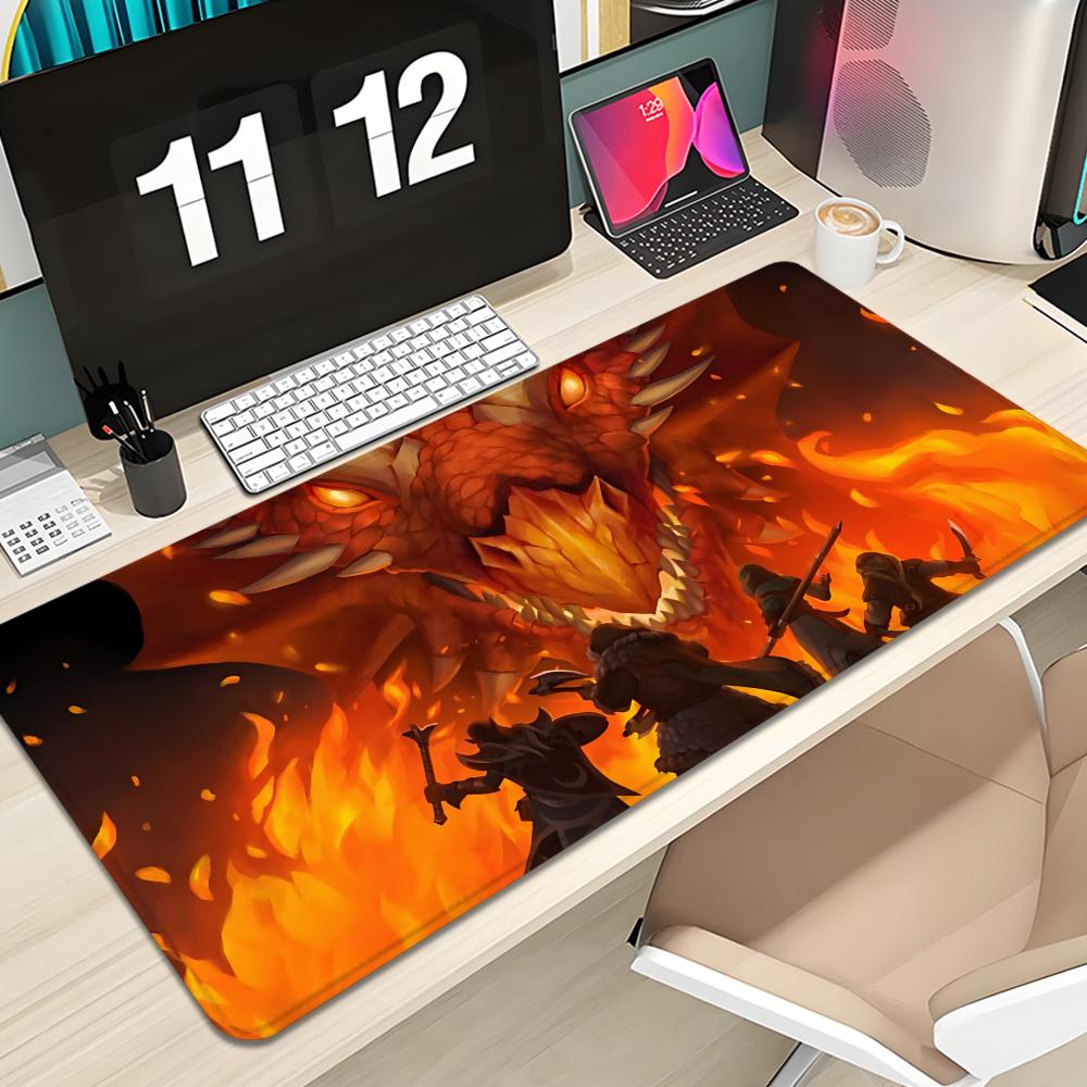 Pc Gaming Dragon - Game D-Dungeons D-Dragons D-DND Mauspad, Tastatur-Mauspad,