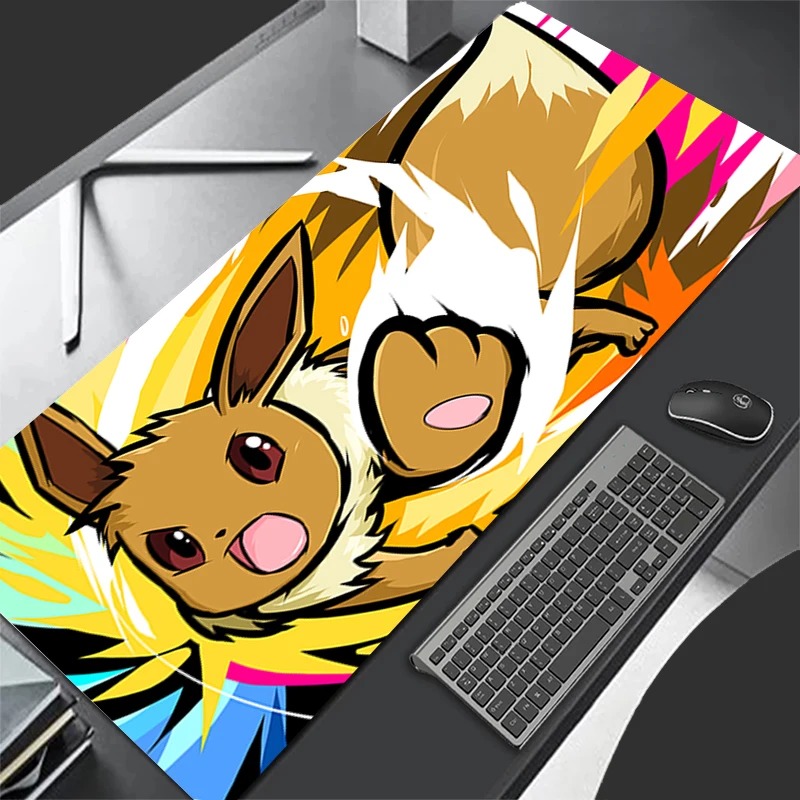 Pc Gaming Essentials - P-Pokemon Eevee Anime Gaming-Mauspad, erweiterte rutschfeste