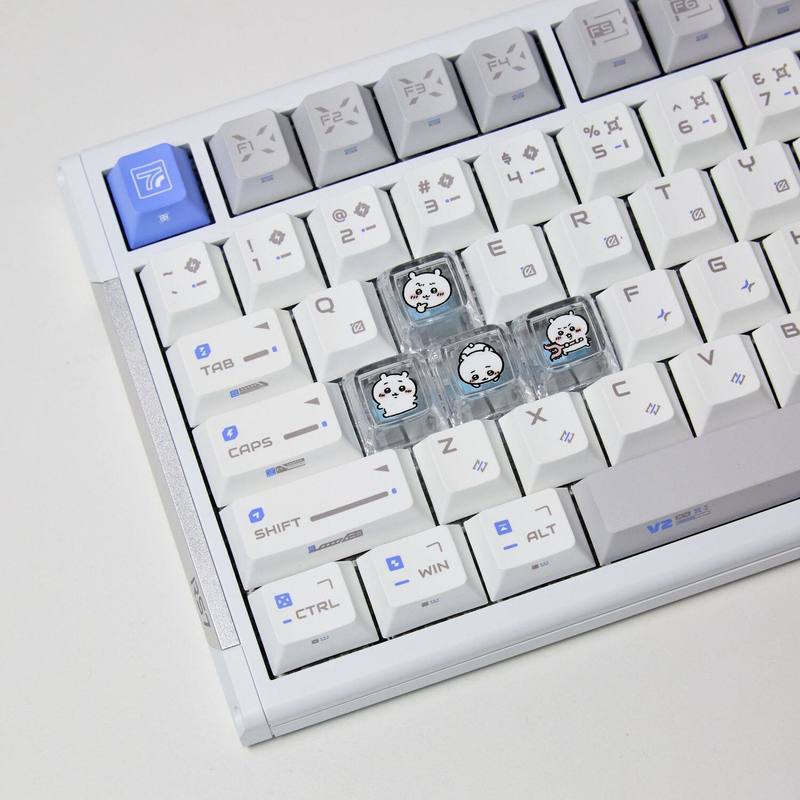 Pc Gaming Essentials - Chiikawa 4 Stück handgefertigte transparente PC-Tastenkappen