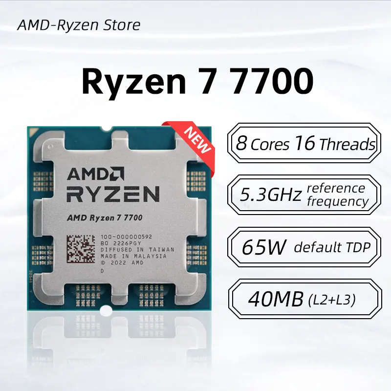 Neuer AMD Ryzen 7 7700 Prozess – Pc Gaming Ryzen Bewertung und Preis