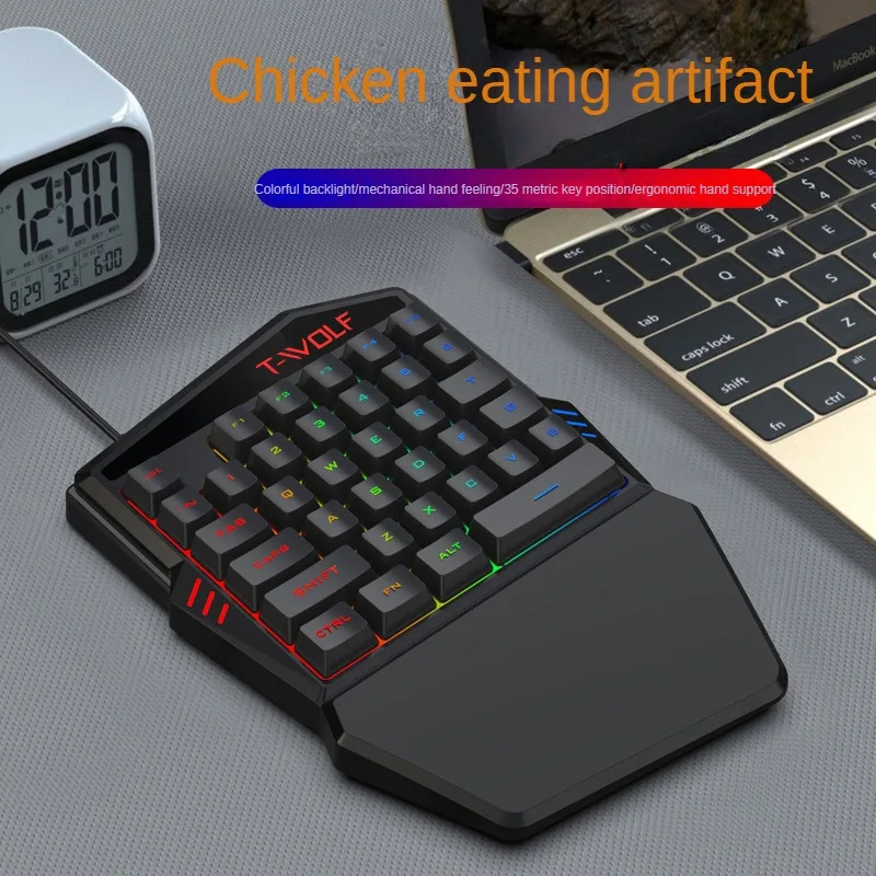 T-WOLF TF900 Einhand-Tastatur- – Pc Gaming Set Bewertung und Preis
