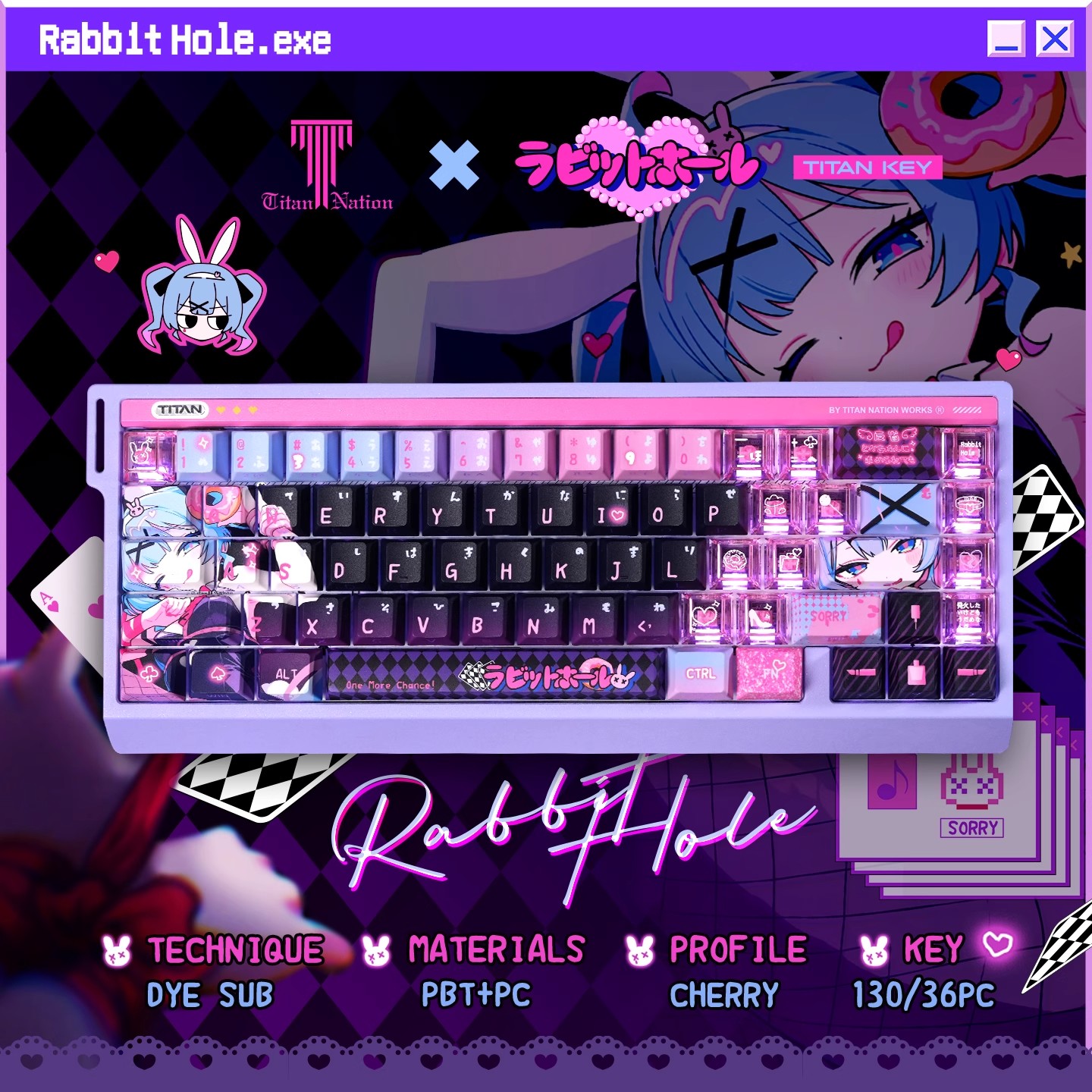 Anime Rabbit Hole Themen-Sonde – Pc Gaming Set Bewertung und Preis